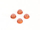 PN Racing Alm. 2mm Flanged Wheel Lock Nut - Multi-color Available 200409