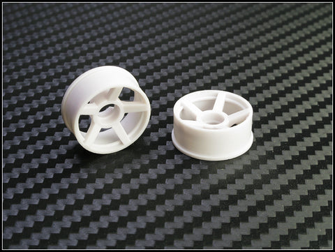 PN Racing Mini-Z 2WD Machine Cut 5 Spoke White Wheel (Narrow/ Wide, Offset 0-14)