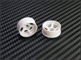 PN Racing Mini-Z 2WD Machine Cut 5 Spoke White Wheel (Narrow/ Wide, Offset 0-14)