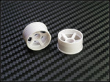 PN Racing Mini-Z 2WD Machine Cut 5 Spoke White Wheel (Narrow/ Wide, Offset 0-14)