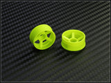 PN Racing Mini-Z 2WD Machine Cut 5 Spoke Yellow Wheel (Narrow/ Wide, Offset 0-3)