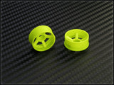 PN Racing Mini-Z 2WD Machine Cut 5 Spoke Yellow Wheel (Narrow/ Wide, Offset 0-3)