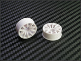 PN Racing Mini-Z 2WD Machine Cut 10 Spoke White Wheel (Narrow/ Wide, Offset 0-14)