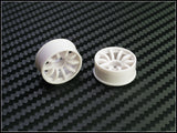 PN Racing Mini-Z 2WD Machine Cut 10 Spoke White Wheel (Narrow/ Wide, Offset 0-14)