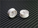 PN Racing Mini-Z 2WD Machine Cut 10 Spoke White Wheel (Narrow/ Wide, Offset 0-14)