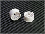 PN Racing Mini-Z 2WD Machine Cut 10 Spoke White Wheel (Narrow/ Wide, Offset 0-14)
