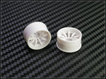 PN Racing Mini-Z 2WD Machine Cut 10 Spoke White Wheel (Narrow/ Wide, Offset 0-14)