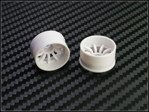 PN Racing Mini-Z 2WD Machine Cut 10 Spoke White Wheel (Narrow/ Wide, Offset 0-14)