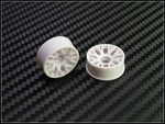 PN Racing Mini-Z 2WD Machine Cut BBS White Wheel (Narrow/ Wide, Offset 0-14)