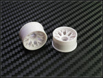 PN Racing Mini-Z 2WD Machine Cut BBS White Wheel (Narrow/ Wide, Offset 0-14)