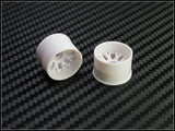 PN Racing Mini-Z 2WD Machine Cut BBS White Wheel (Narrow/ Wide, Offset 0-14)