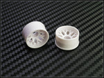PN Racing Mini-Z 2WD Machine Cut BBS White Wheel (Narrow/ Wide, Offset 0-14)