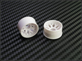 PN Racing Mini-Z 2WD Machine Cut BBS White Wheel (Narrow/ Wide, Offset 0-14)