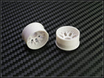 PN Racing Mini-Z 2WD Machine Cut BBS White Wheel (Narrow/ Wide, Offset 0-14)
