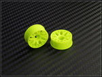 PN Racing Mini-Z 2WD Machine Cut BBS Yellow Wheel (Narrow/ Wide, Offset 0-14)