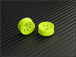 PN Racing Mini-Z 2WD Machine Cut BBS Yellow Wheel (Narrow/ Wide, Offset 0-14)