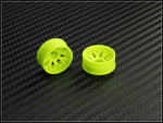 PN Racing Mini-Z 2WD Machine Cut BBS Yellow Wheel (Narrow/ Wide, Offset 0-14)