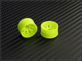 PN Racing Mini-Z 2WD Machine Cut BBS Yellow Wheel (Narrow/ Wide, Offset 0-14)