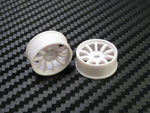 PN Racing Mini-Z 4WD Machine Cut 10 Spoke White Wheel (Narrow/ Wide, Offset 0-3)