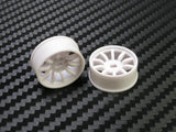 PN Racing Mini-Z 4WD Machine Cut 10 Spoke White Wheel (Narrow/ Wide, Offset 0-3)