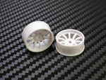PN Racing Mini-Z 4WD Machine Cut 10 Spoke White Wheel (Narrow/ Wide, Offset 0-3)