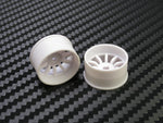 PN Racing Mini-Z 4WD Machine Cut 10 Spoke White Wheel (Narrow/ Wide, Offset 0-3)