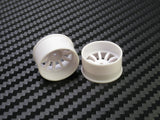 PN Racing Mini-Z 4WD Machine Cut 10 Spoke White Wheel (Narrow/ Wide, Offset 0-3)