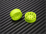 PN Racing Mini-Z 4WD Machine Cut 10 Spoke Yellow Wheel (Narrow/ Wide, Offset 0-3)