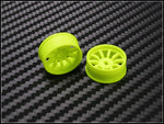 PN Racing Mini-Z 4WD Machine Cut 10 Spoke Yellow Wheel (Narrow/ Wide, Offset 0-3)
