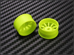 PN Racing Mini-Z 4WD Machine Cut 10 Spoke Yellow Wheel (Narrow/ Wide, Offset 0-3)