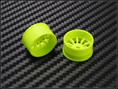 PN Racing Mini-Z 4WD Machine Cut 10 Spoke Yellow Wheel (Narrow/ Wide, Offset 0-3)