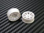 PN Racing Mini-Z 4WD Machine Cut BBS White Wheel (Narrow/ Wide, Offset 0-3)