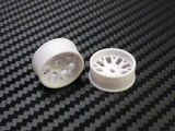 PN Racing Mini-Z 4WD Machine Cut BBS White Wheel (Narrow/ Wide, Offset 0-3)