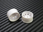 PN Racing Mini-Z 4WD Machine Cut BBS White Wheel (Narrow/ Wide, Offset 0-3)