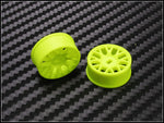 PN Racing Mini-Z 4WD Machine Cut BBS Yellow Wheel (Narrow/ Wide, Offset 0-3, 14mm)