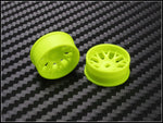 PN Racing Mini-Z 4WD Machine Cut BBS Yellow Wheel (Narrow/ Wide, Offset 0-3, 14mm)