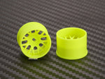 PN Racing Mini-Z 4WD Machine Cut BBS Yellow Wheel (Narrow/ Wide, Offset 0-3, 14mm)