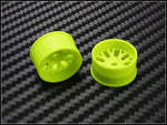 PN Racing Mini-Z 4WD Machine Cut BBS Yellow Wheel (Narrow/ Wide, Offset 0-3, 14mm)