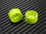 PN Racing Mini-Z 4WD Machine Cut BBS Yellow Wheel (Narrow/ Wide, Offset 0-3, 14mm)