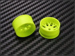 PN Racing Mini-Z 4WD Machine Cut BBS Yellow Wheel (Narrow/ Wide, Offset 0-3, 14mm)