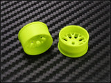 PN Racing Mini-Z 4WD Machine Cut BBS Yellow Wheel (Narrow/ Wide, Offset 0-3, 14mm)