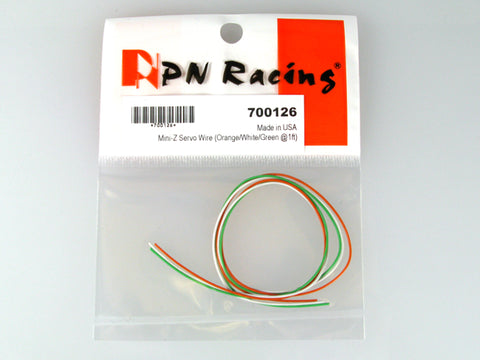 PN Racing Mini-Z Servo Wire (Orange/White/Green @1ft) 700126