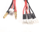 PN Racing 4mm Banana Plug To XH Plug x3 Parallel Charging Cable 700260
