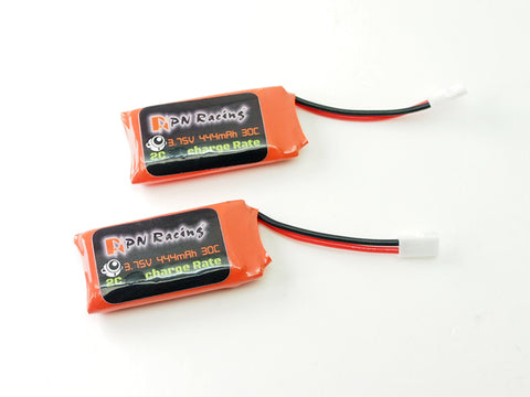 PN Racing 30C Dsicharge LiPo MOLEX FEmale Plug 444mah 1S Battery (2pcs) 700444