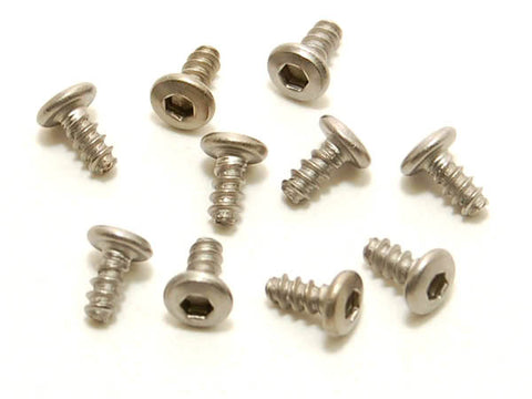PN Racing M2 Button Head Titanium Screw (10pcs) (Various Lengths & Types)