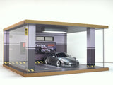 PN Racing PNR 1/28 Scale Realistic Car Garage 2 Parking Space 72802P (For Singapore Market Only)