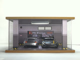 PN Racing PNR 1/28 Scale Realistic Car Garage 2 Parking Space 72802P (For Singapore Market Only)