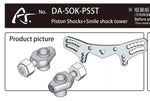 Drift Art 2 Piston Shocks+Smile Shock Tower DA-SOK-PSST
