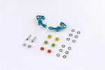 MPOWER Alu-alloy Front Upper Arm Set Ver.2 (Choose Red/ Cyan or Gun Metal) MAP001V2