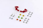 MPOWER Alu-alloy Front Upper Arm Set Ver.2 (Choose Red/ Cyan or Gun Metal) MAP001V2
